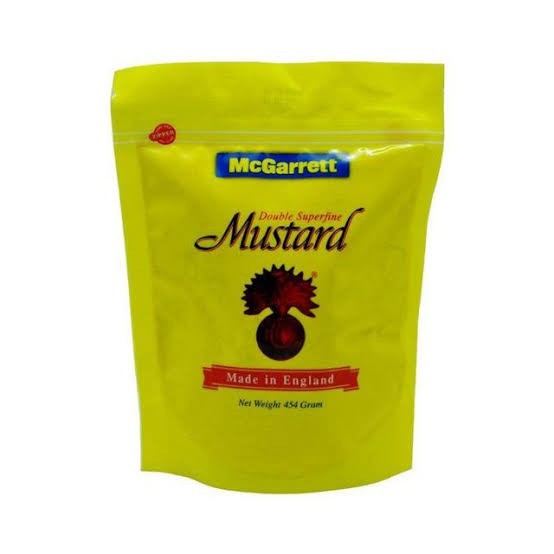 ผงมัสตาร์ด 100% จากอังกฤษ ถุงใหญ่ ถุงซิป 454 กรัม 🙂McGarrett  English  Mustard  Powder 454 gram (Zipper) 😊