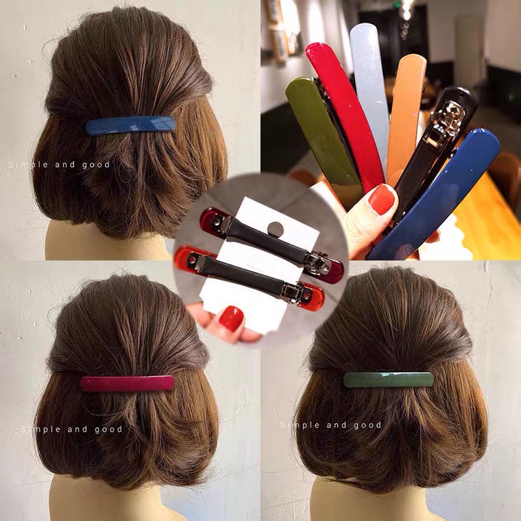 กิ๊บติดผมสปริง Korean Spring Clip ขนาด 9 cm. น่ารักสไตล์เกาหลี หนีบแน่นอยู่ทรง กิ๊บหนีบผม กิ๊บเกาหลี ยางรัดผม กิ๊บแฟชั่น ราคา ถูกที่สุด ดีลบีเคเค แกลเลอรีภาพที่ 6