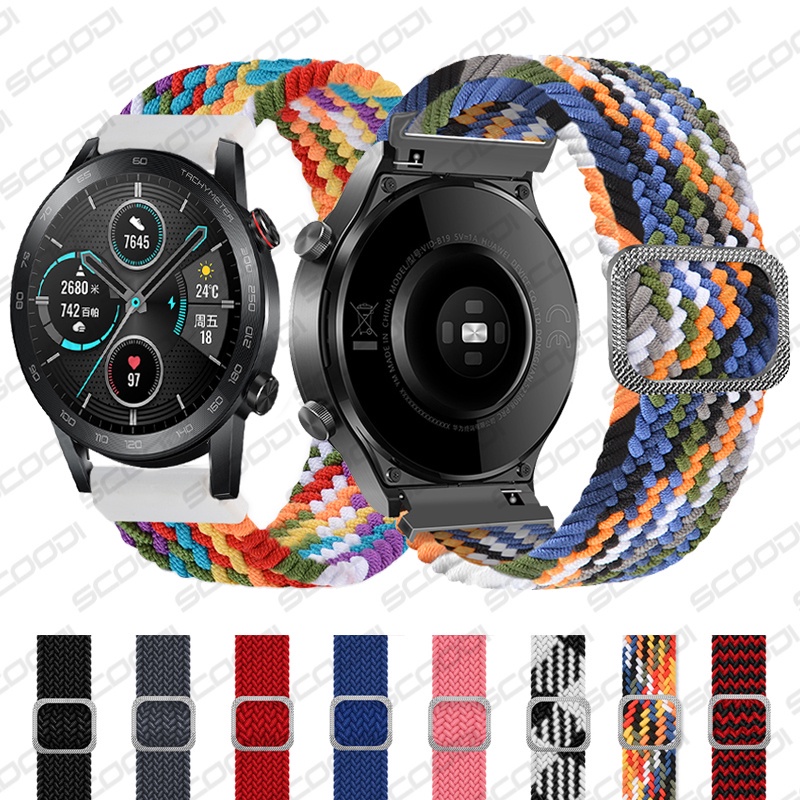 สายคล้องนาฬิกาข้อมือแบบยืดหยุ่นปรับระดับได้สําหรับ Huawei Watch Gt 2 2e 2Pro