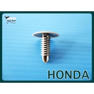 HONDA CLIP LOCK END THE BACK of THE CAR "GREY" (THREADED)  // กิ๊บล๊อกแผงท้าย กิ๊บล๊อกฝากระโทรงท้าย สีเทา 1 ชิ้น