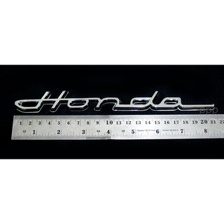 (1ชิ้น) HONDA LOGO แผ่นป้ายตกแต่ง ฮอนด้า คลาสิก ตัวเขียน HONDA CIVIC ACCORD CR-V HR-V JAZZ FIT STICKER