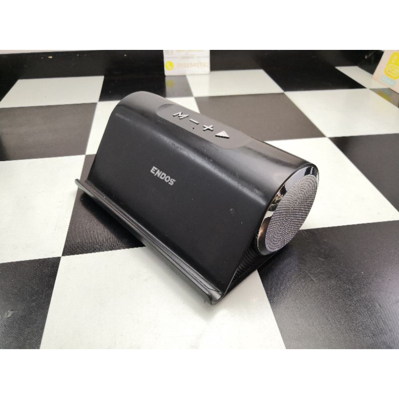 ENDOS Bluetooth​Speaker (model sp) ลำโพง​บลูทูธ​  ENDOS มือสอง สภาพสวย แบตดี ใช้งานได้ เสียงดี  วางไ