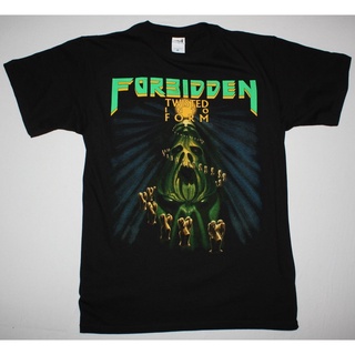 ใหม่ เสื้อยืดลําลอง แขนสั้น พิมพ์ลาย Forbidden Twisted Into Form Thrash Band Slayer Vio-Lence DIY 2022