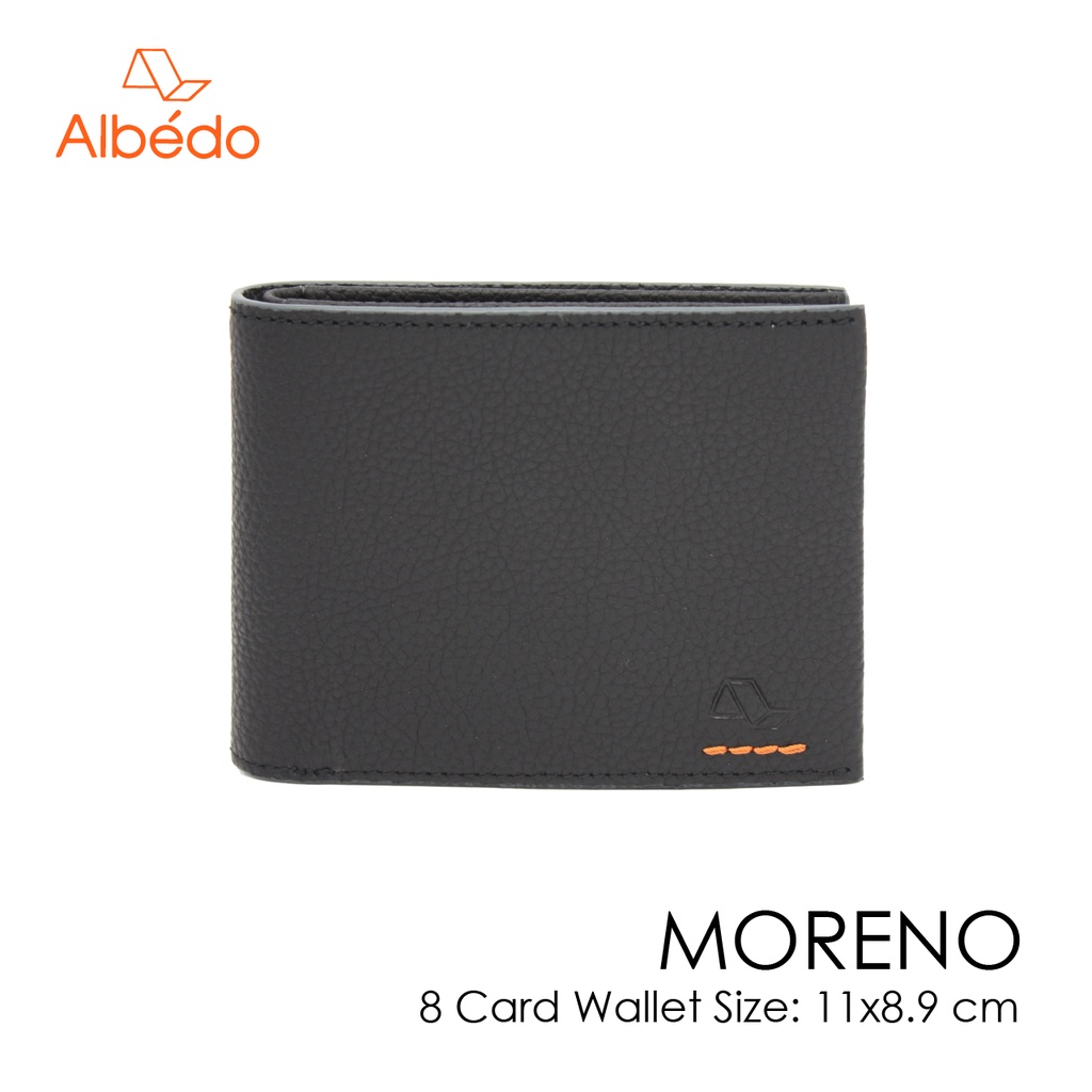 [Albedo] MORENO 8 CARD WALLET กระเป๋าสตางค์ หนังแท้ รุ่น MORENO - MN00799