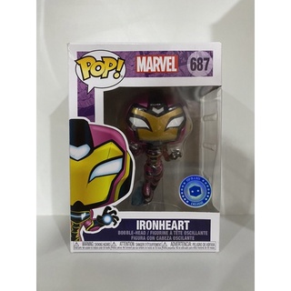 Funko Pop Ironheart Marvel Exclusive 687 กล่องมีรอยยับ