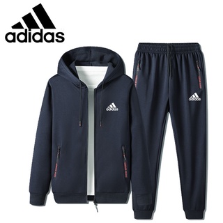 [คุณภาพสูง] Adidas ชุดกีฬา เสื้อฮู้ด ผ้าฝ้าย ระบายอากาศ แห้งเร็ว ทรงหลวม ทนต่อการเสียดสี 2022