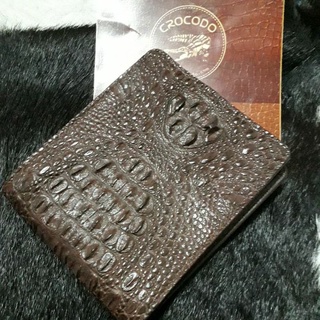 crocodile  bifold wallet premiumกระเป๋าสตางค์หนังจระเข้