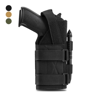 Universal ยุทธวิธี MOLLE Gun HOLSTER เข็มขัดเอว pistol handgun HOLSTER สำหรับ Glock 1911 17 19 92 96 beretta Revolver