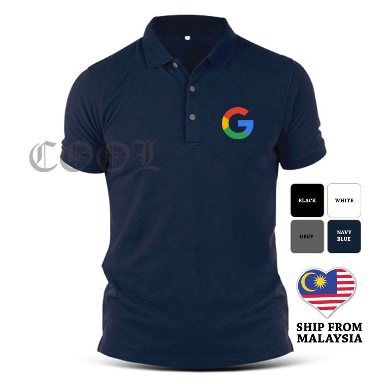 Google Microsoft Intel เสื้อโปโลเย็บปักถักร้อย EDR-127