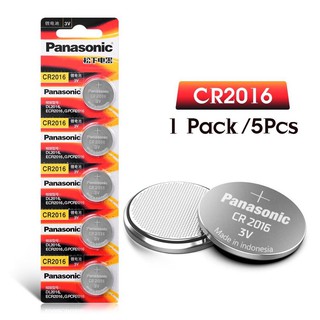 Panasonic CR2016 5ก้อน ของแท้บริษัท มีฉลากภาษาไทย