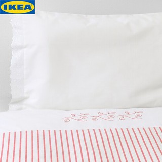 IKEA GULSPARV ยูลสปาร์ฟ ปลอกผ้านวม+ปลอกหมอนเตียงเด็ก 1 ใบ, ฝ้าย 100%ไม่มีสารพาทาเลตที่เป็นอันตรายต่อผิวหรือสุขภาพของเด็ก