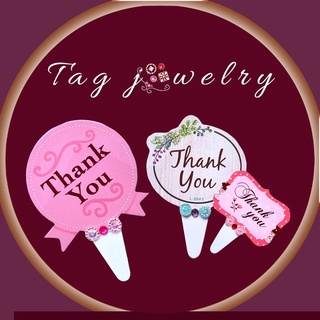 (แพ็ค 10 ชิ้น) ป้าย TAG jewelry DIY : thank you unique special