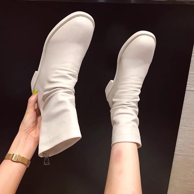 รองเท้าบูทกันหนาว 👢❄️ เกาหลีมาก หนังนิ่ม
