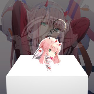 Darling in the FranXX Zero Two Anime พวงกุญแจอะคริลิค Ganci - พวงกุญแจอะคริลิค