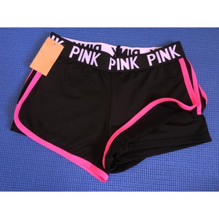 กางเกงวิ่ง Pink is the new black workout shorts