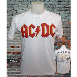 เสื้อวง AC DC วงร็อคในตำนาน ไม่มีตะเข็บข้าง คอฟิต ป้ายUS เสื้อร็อค เสื้อผ้าผู้ชาย เสื้อทัวร์ วงร็อคต่างประเทศ