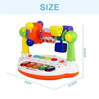 ของเล่นเด็ก Baby Music World เปียโนมีเสียงไฟ เสริมพัฒนาการ สีพาสเทล / สีสดใส / พร้อมกล่อง