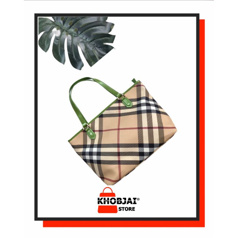 VTG BURBERRY TOTE BAG