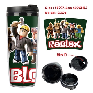 Roblox ขวดน้ําสองชั้น ลายการ์ตูนเกม ความจุขนาดใหญ่ สร้างสรรค์ สําหรับเด็ก