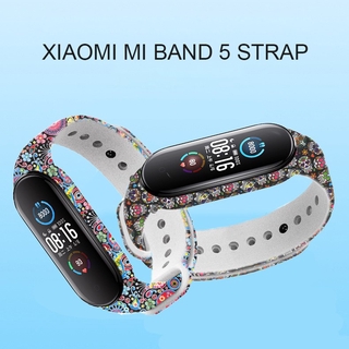 สายนาฬิกาข้อมือซิลิโคนหลากสี Xiaomi Mi Band 5/6 Xiaomi Miband 5 Mi 5