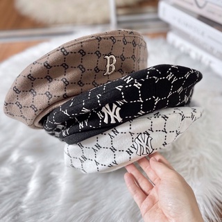 หมวก MLB Monogram Wool Beret / Dia Monogram Beret หมวกเบเร่ต์