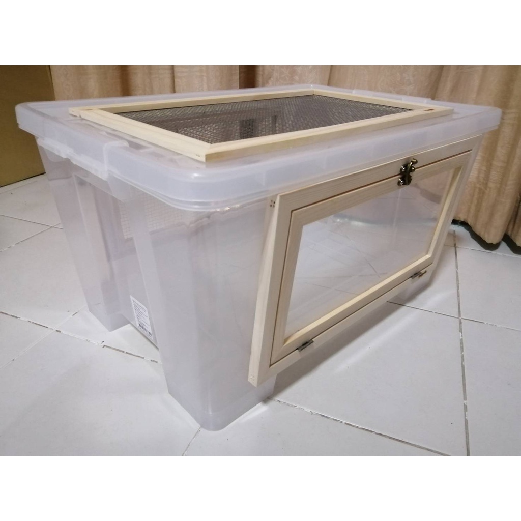กล่อง ใส เลี้ยงสัตว์เลื้อยคลาน งู กิ้งก่า เต่า ขนาด กว้าง 42 x ยาว 60 x สูง 32 cm *สั่ง 1 ใบต่อ 1 คำสั่งซื้อครับ - รูปที่ 6