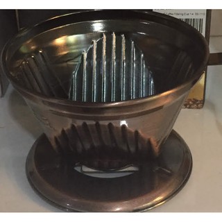 ถ้วยดริปกาแฟ สแตนเลนสีบอนล์ทอง Dripper YAMI