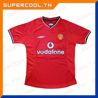 Manchester United 2001/2002 เสื้อแมนยูย้อนยุค เสื้อบอลแมนยูย้อนยุค เสื้อแมนยูรุ่นเก่า เสื้อแมนยูvodafone