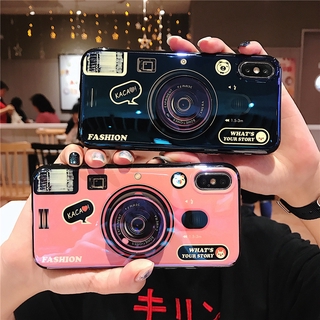 Blue-Ray Camera เคส Vivo V20 Pro Soft Case With Holder Vivo V20 SE Y20 Y30 Y50 X50 Pro TPU Case Vivo V20 เคสโทรศัพท์ แบบนุ่ม Phone Cover