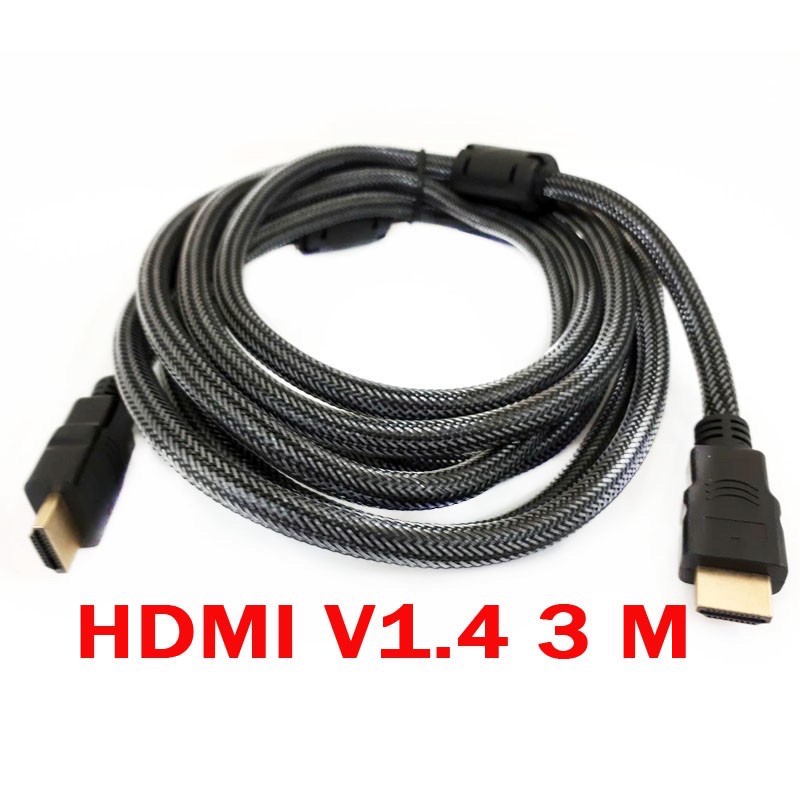 สายยาง TV HDMI 10/15/20/30 เมตร สายถักรุ่น HDMI cable V1.4 3D FULL HD 1080P