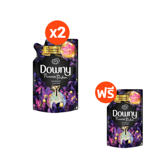 [ซื้อ 2 แถม 1] Downy ดาวน์นี่ น้ำยาปรับผ้านุ่มสูตรเข้มข้น ถุงเติม กลิ่นมิสทีค 500 มล x3 แพ็ค Laundry Softener Mystique