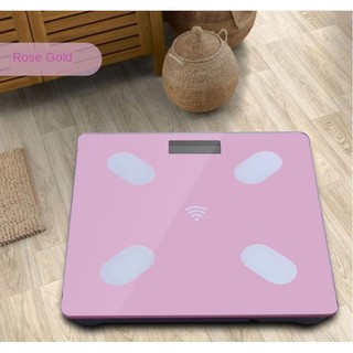 Bluetooth weighing scale เครื่องชั้งน้ำหนักดิจิตอลพร้อมแสดงมวลไขมัน