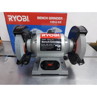 Ryobi หินเจียรตั้งโต๊ะ 6" รุ่น HBG6E