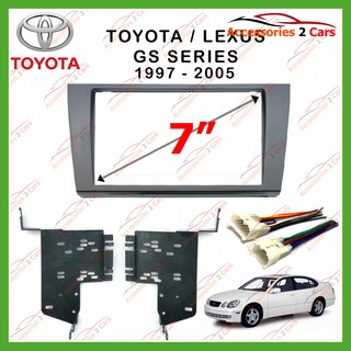 หน้ากากเครื่องเล่น  TOYOTA LEXUS GS SERIES(2 DIN)   ปี1997 สำหรับเปลี่ยนวิทยุ รหัส NV-LE-012