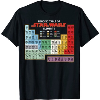 เสื้อยืดอินเทรนด์ผู้ชายอินเทรนด์ผู้หญิง100%cotton เสื้อ ยืด ราคา ส่ง Star Wars Periodic Table Of Elements Graphic T-Shir