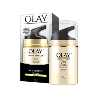 Olay Total Effects 7 in One Day Cream Normal SPF15 โอเลย์ โททัล เอฟเฟ็คส์ 7in1 เดย์ครีม นอร์มัล 50 กรัม