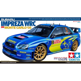 💥ใส่โค้ดลดเพิ่ม 20฿💥🏆 TAMIYA 24281 ชุดประกอบจำลองมาตราส่วน 1:24 SUBARU IMPREZA WRC MONTE CARLO 05 ต้องสร้างและทำสีเอง