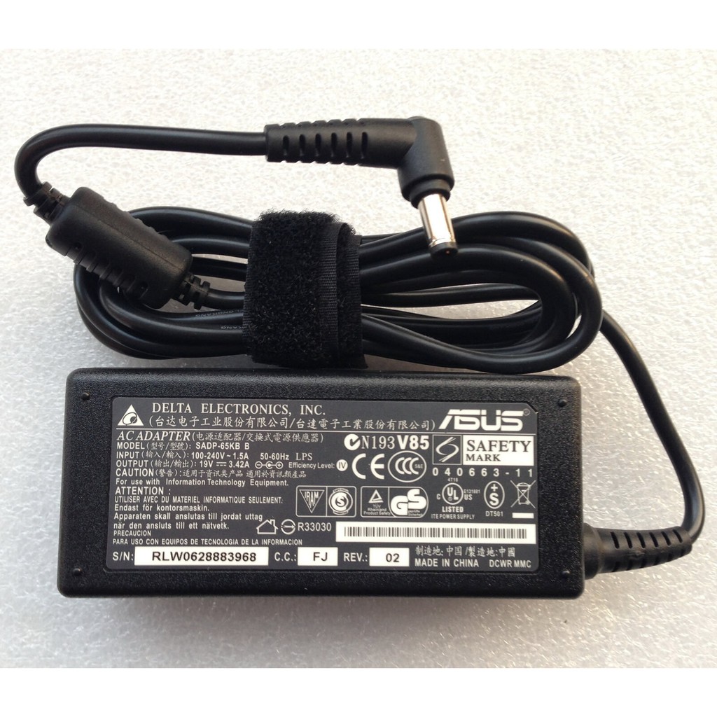 ASUS 65W 19V 3.42A สายไฟอะแดปเตอร์/เครื่องชาร์จ N193 V85 R33030 F2 F3 F5 แล็ปท็อป