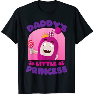 เสื้อยืดวินเทจOaddbods เสื้อยืดแฟชั่น แขนสั้น พิมพ์ลายตัวละคร Daddy Little Princess สําหรับเด็กผู้ชาย ผู้หญิง อายุ 1-12