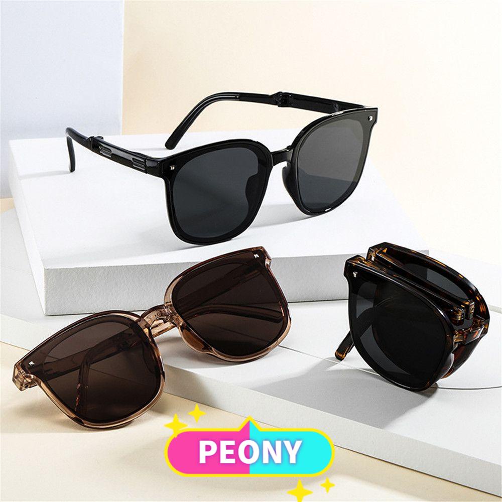 PEONY Fashion Foldable Sunglasses Women Men Driver Shades Easy Carry