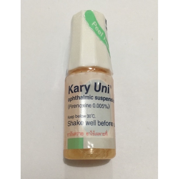 Kary Uni คาริ ยูนิ exp.10/2023 ophthalmic suspension (Pirenoxine 0.005%)
