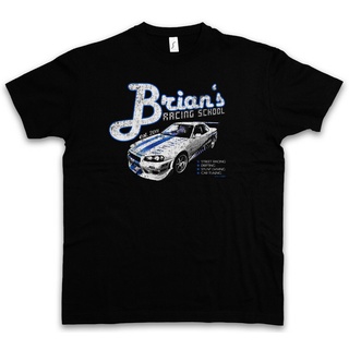 เสื้อยืด พิมพ์ลาย Brians Racing School Paul 2013 Street Racing Walker DRIFTING สไตล์คลาสสิก ไม่ซ้ําใคร สําหรับผู้ชาย