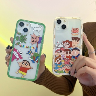 Casing Oppo Reno 8 7 6 5 Pro 4 SE 2 2Z 2F 4G 5G 4Z 4F 6Z 7Z 8Z Reno7 Reno6 Reno5 Reno4 Reno8 Cute Cartoon Crayon Shin-chan Anti-fall Tpu Clear Soft Phone Back Case Cover 1HLE 37