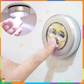 โคมไฟแบบสัมผัส Touch ไฟ LED 3 ดวงโคมไฟเพดานแบบสัมผัส / ไฟตู้ Mini LED Night Light Sensor โคมไฟขนาดเล็กฉุกเฉินข้างเตียง