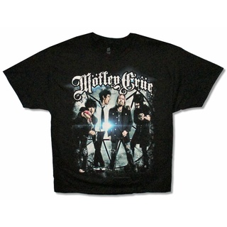 ขายดี!พร้อมส่ง เสื้อยืดแขนสั้น พิมพ์ลาย Motley Crue Group Photo 2012 Tour สีดํา แฟชั่นฤดูร้อน สําหรับผู้ชายS-5XL