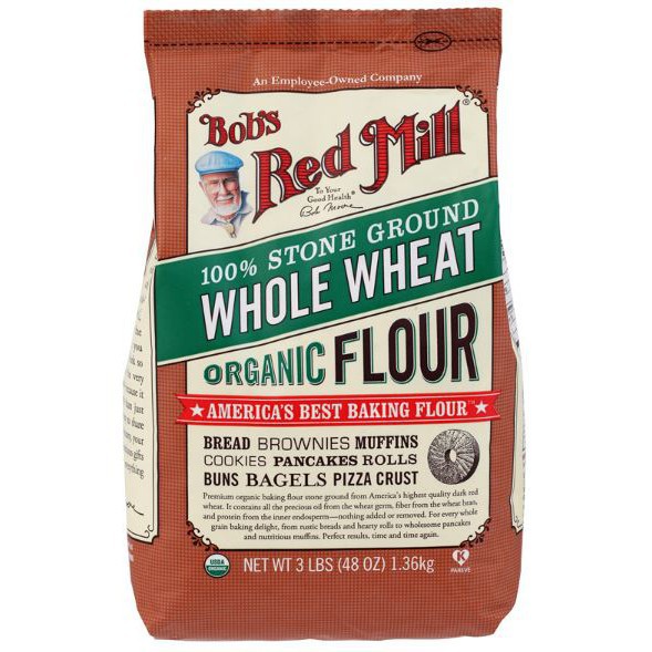 Bob's Red Mill Organic Whole Wheat Flour 2. k.