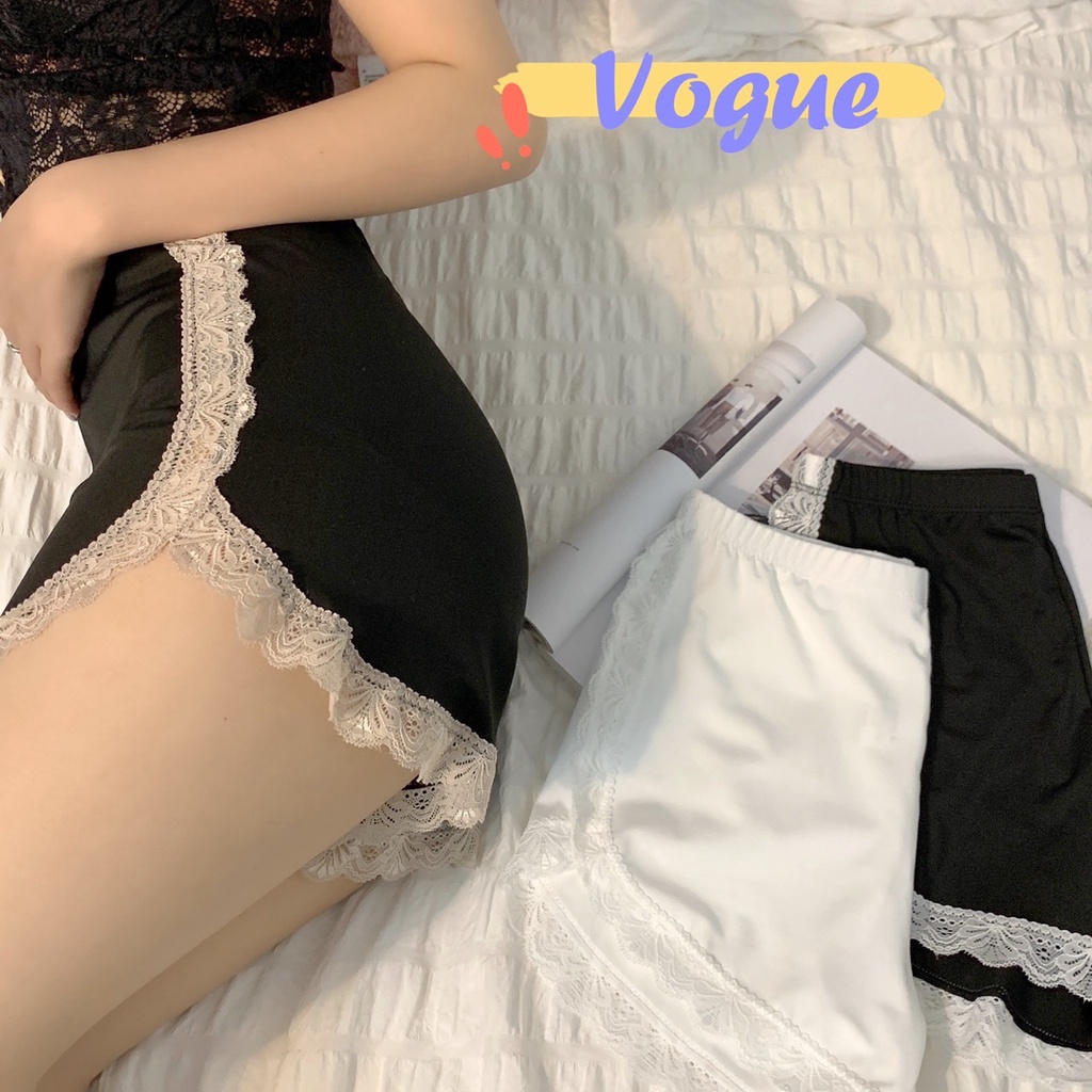 Vogue🌟พร้อมส่ง🌟กางเกงซับใน ขาสั้น ไม่ม้วน เรียบ เนียน ผิว สวย ใส่สบาย กางเกงใน ผู้หญิง (KK010/AQK-1) -H