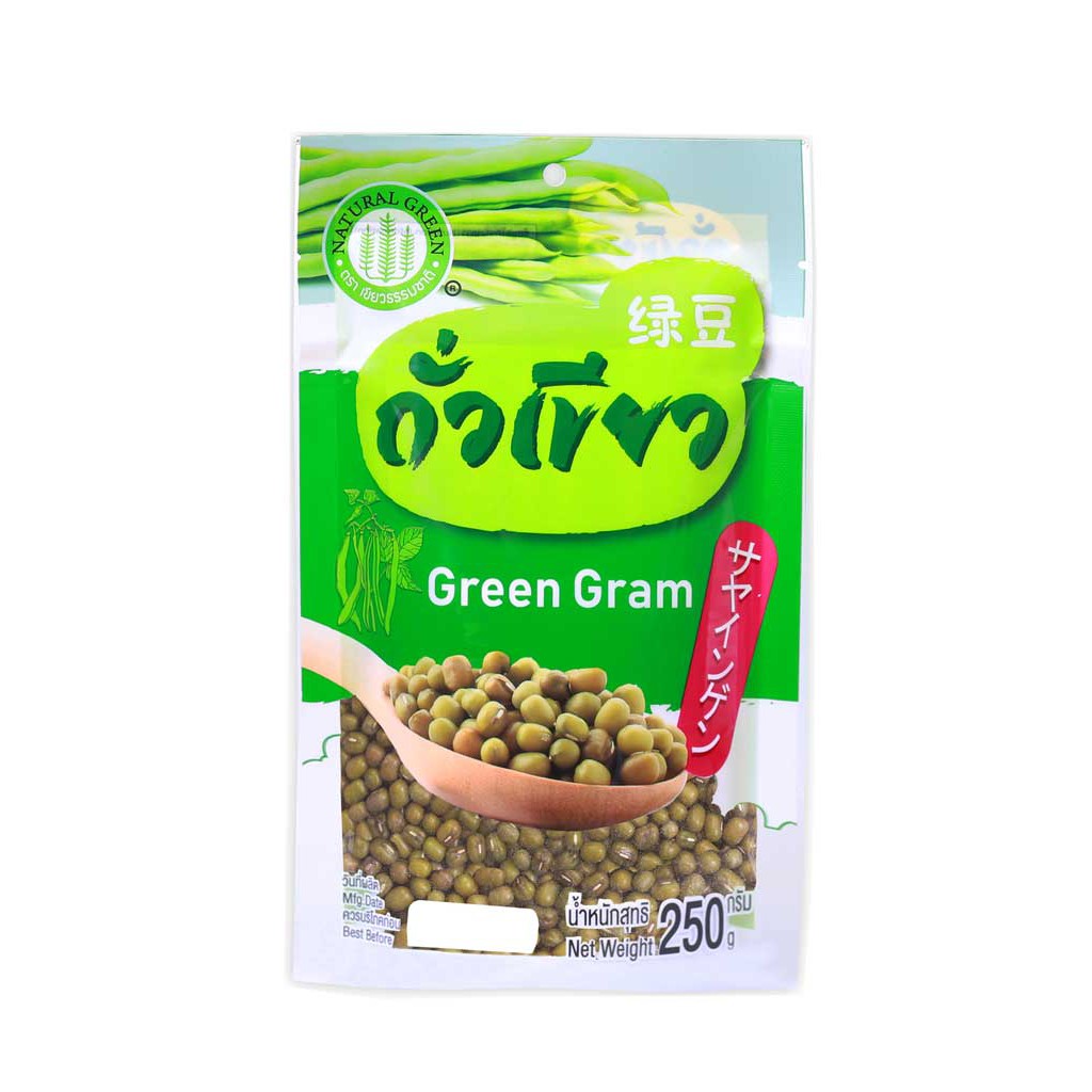 ถั่วเขียว ตราเขียวธรรมชาติ 100% Green Gram 250g