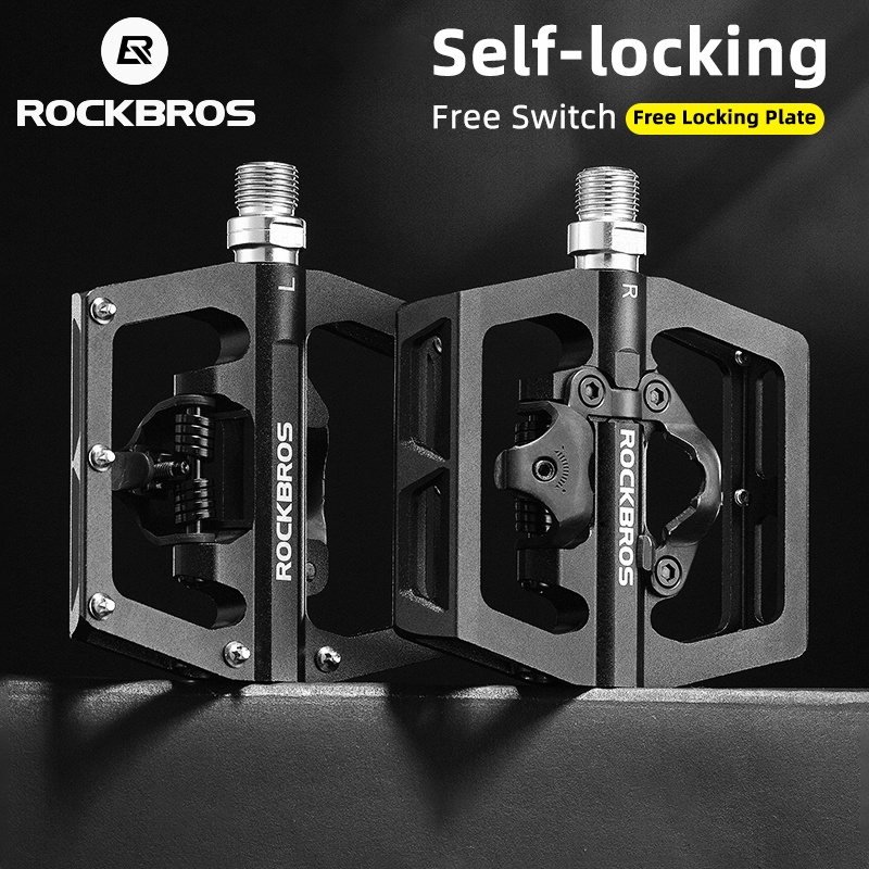 Rockbros 2 In 1 บันไดจักรยาน พร้อมคลีท สําหรับระบบ SPD กันลื่น