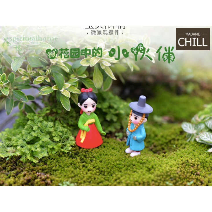 [MC251] ตุ๊กตุ่นจิ๋ว คู่รักขุนนาง ตัวจิ๋ว (1 คู่ ราคา 25 บาท)